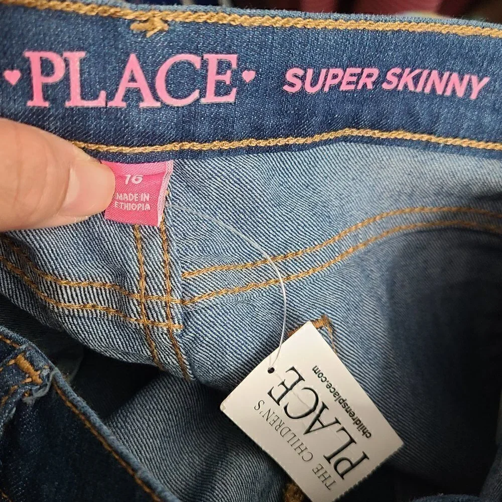 4/$25 NWT Children's Place Super Skinny Jeans 16